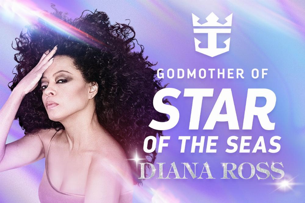 Introducing The Star of Star of The Seas: Royal Caribbean Names Diana Ross Godmother  (Image at LateCruiseNews.com - June 2025)